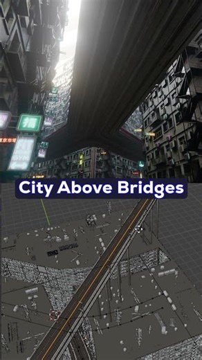 Procedural Bridge City | Blender iCity