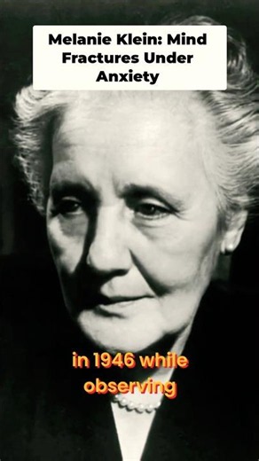 Melanie Klein: How the Mind Fractures Under Anxiety -What is the "Paranoid-Schizoid Position"