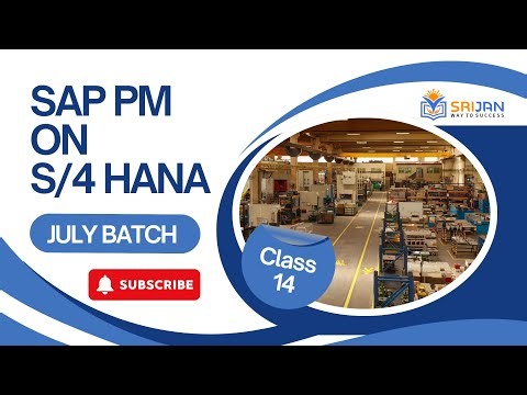 14. SAP PM S4/HANA | Class-14 | July Batch | SAP PM (Plant Management) Classes