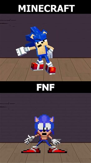 Sonic Faces Off in FNF Character Challenge: Minecraft Versus FNF #fnf #sonic #minecraft