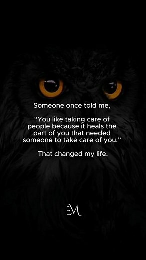 Ever wonder why you always put others first? Someone once told me, “You like taking care of people because it heals the part of you that needed someone to take care of you.” That changed my life. It made me realize that the desire to nurture and protect others often stems from our own unhealed wounds. When you give so much of yourself, it’s not just about helping others—it's about filling a void within yourself. We tend to offer what we once needed. Maybe you grew up feeling unseen, unheard, or 
