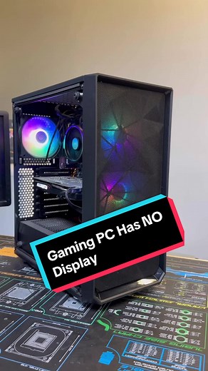 Gaming PC Has No Display Out After Upgrade! #tech #techtok #pcrepair #computerrepair #pcupgrade #gamingpc