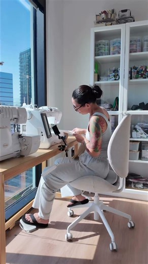 Love this #M8149 denim skirt pattern. It came together quickly Have you made it? #diyfashion