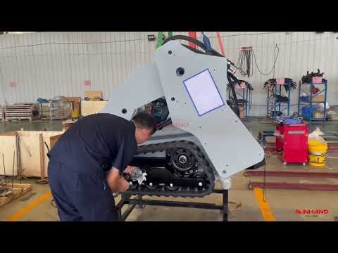 🚜 Mini Skid Steer Loader – Track Installation