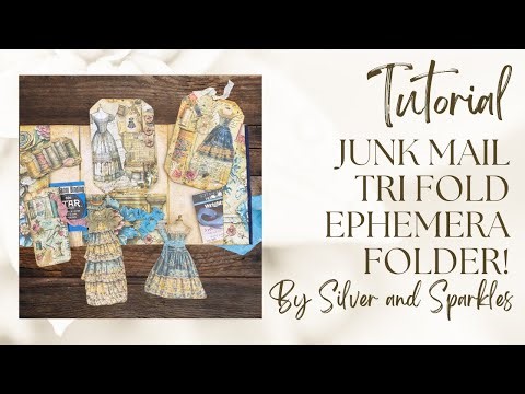 Tri Fold Junk Journal Folder! Use your Junk Mail! #junkjournal