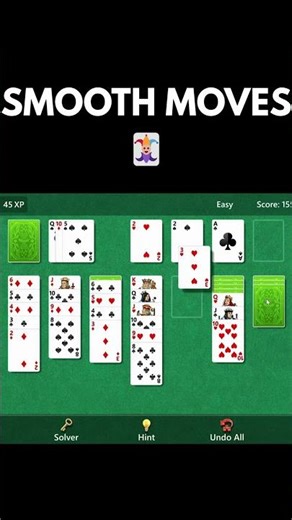 Satisfying Solitaire Moves 🃏✨ #games #shorts