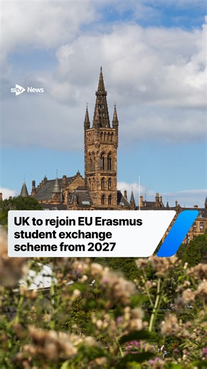 The UK will rejoin the European Union’s Erasmus student exchange scheme from 2027 after leaving it after Brexit. EU relations minister Nick Thomas-Symonds said the breakthrough “is a huge win for our young people”, who will be able to participate in the EU scheme from January 2027. The scheme allows British students the opportunity to study in the EU for a year at no additional cost, and enables students from the EU to come to the UK. Work on the UK joining the Erasmus programme was announced as