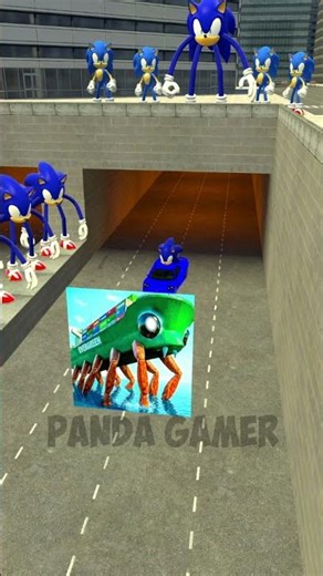 CRABTANIC LIGHTNING MCQUEEN GOO GOO GAGA SONIC CATNAP 2D 3D EVOLUTION TUNNEL BIG CITY Garry's Mod