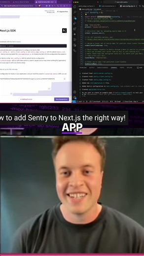 Sentry & Next.js: Effortless Error Tracking Setup! #shorts