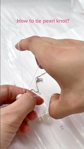 How to tie pearl knot ?Natural pearls and jewellery custom #pearljewellery #pearlbracelet #oraoo