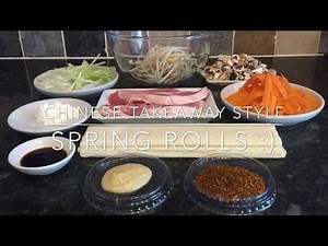 Chinese takeaway spring roll recipe & cook with me! :)