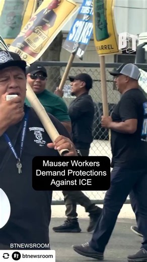 78 reactions | @btnewsroom Chicago Mauser Packing workers are on strike—members of Teamsters Local 705 walked out June 9 over management’s illegal surveillance. Strikers demand: no ICE without a warrant, 6% raises, fair schedules, and more sick time. On August 13, they unanimously rejected the company’s contract for ignoring every demand. | Pittsburgh Lesbian Correspondents | Facebook