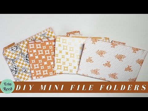DIY Mini Decorative File Folders from Scrapbook Paper