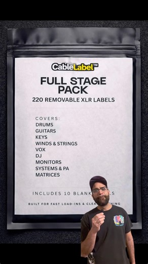 How I Label XLR Cables for Live Shows