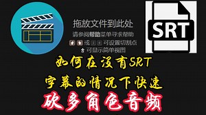 在没有srt外挂字幕的情况下如何快速砍多角色音频柴并自动命名/losslesscut如何砍音频柴