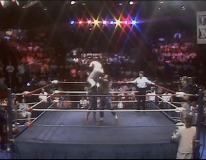 HIGH back body drop by the SST on Lee Scott | RassleRama