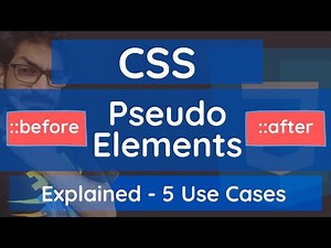 CSS Psuedo Elements | Before and After | CSS Tutorial for Beginners