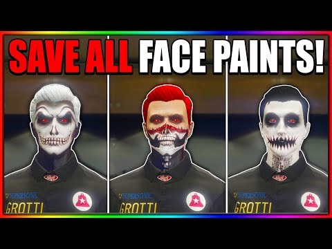 How To Save ALL Halloween Face Paints In GTA 5 Online!