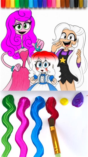 Poppy Playtime Hair Color Challenge 🎨 Choose the RIGHT Color! 😱 #shorts #poppyplaytime