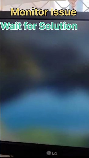 Monitor issue display blinking | how to resolved short video