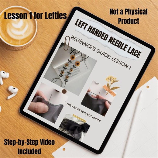 Left Handed Needle Lace Tutorial PDF | Turkish Oya Beginner's Guide (digital Download) - Etsy