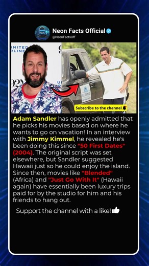 Does Adam Sandler Use Movies for Free Trips? ✈️