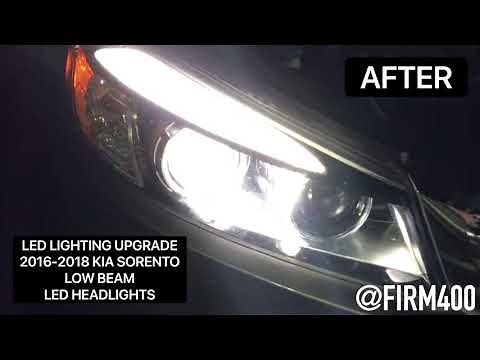 2016-2018 KIA SORENTO LED HEADLIGHTS BULBS UPGRADE INSTALL
