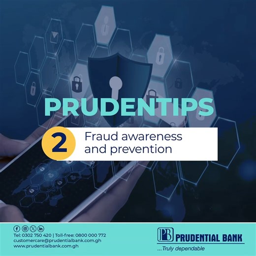 28K views · 298 reactions | Online fraud can occur in various ways. In this video, we discuss Phishing, a tactic used by scammers to trick victims into revealing sensitive information. Stay vigilant! Share this video to spread the message. #Prudentips #StaySafeOnline #PrudentialBankGh #TrulyDependable | Prudential Bank Ghana | Facebook