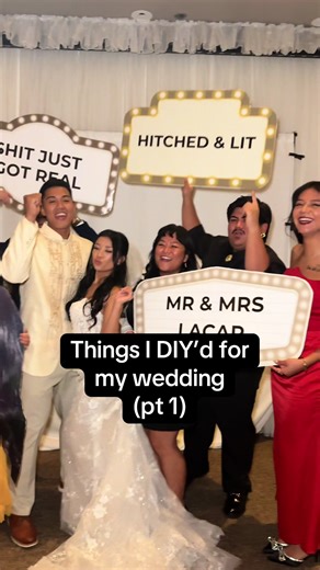 Nobody works harder than a diy bride 😂 pt1 because i did a lot! #diy #bride #wedding #welcomemirror #cutouts