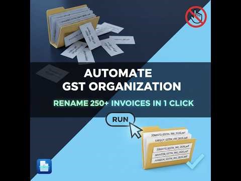 Automate GST Filing Organization 2026 🛑 Stop Renaming Invoices Manually!