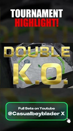 Rare Double KO Moment in Beyblade X Tournament!?