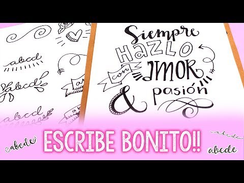 ¿Cómo hacer letras bonitas? ✄ Barbs Arenas Art!