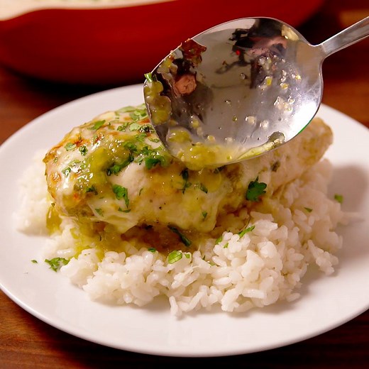 12M views · 22K reactions | Baked Salsa Verde Chicken will spice up...