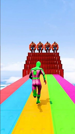 GTA 5 Epic Water Ragdolls | Spider-Man Jumps / Fails ep.13942 #shorts