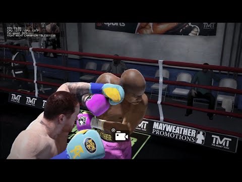 FIGHT NIGHT CHAMPION MOD PS3 - Canelo VS Mayweather in TMT Gym - Clean Crispy Boxing
