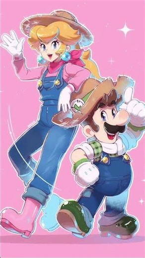 Luigi x Peach #supermario #shipping