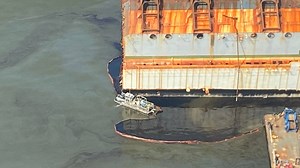 Cleanup efforts continue following ‘significant’ oil leak from capsized Golden Ray cargo ship