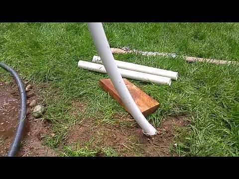 Homemade PVC net setup, Super easy, super cheap, removable | Badminton, Volley Ball.