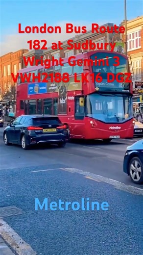 London Bus Route 182 VWH2188 LK16 DGZ Metroline Wright Gemini 3 B5LH