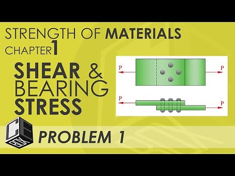 Mechanics of Deformable Bodies Chapter 1 Shear & Bearing Stress Prob 1 (PH)