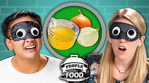 71K views · 86 reactions | FBE Staff members try to guess some yummy and some nasty foods, all while blindfolded! Which of these foods would gross you out? | People Vs Food By React | Facebook