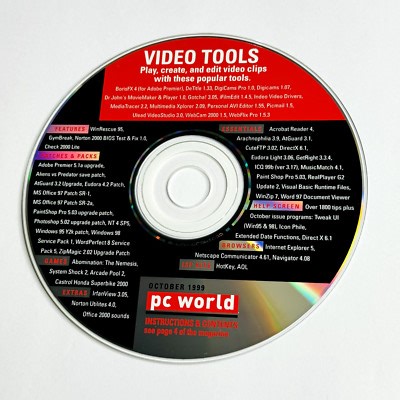 Video Tools PC World 1999 CD Disc Vintage Pc Computer Software Game Demos etc | eBay Australia