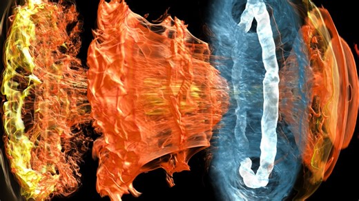 三维激波气泡相互作用中的涡旋动力学