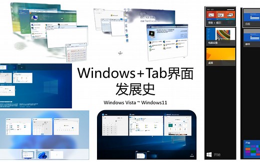 Windows Tab界面发展史