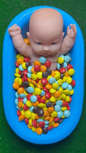 Minutes Satisfying Video Mixing Funny Candy ASMR & Make Up in 3 Bathtubs with Magic M&M's Slime