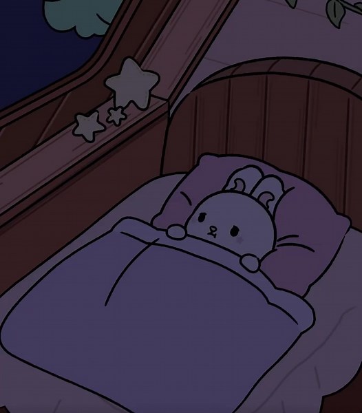 Cute Good Night Anime: Sweet Dreams with Bunny