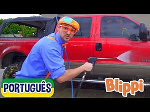 Blippi Lavando Carros | +Vídeos Educativos para Crianças | As Aventuras de Blippi