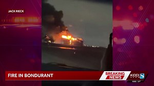 Video shows large structure fire on NE 72nd Street in Bondurant