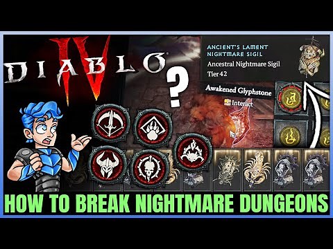 Diablo 4 - How to Destroy Nightmare Dungeons Easy & Fast - All Classes Best Guide & More!