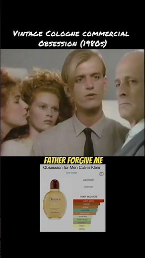Obsession - Calvin Klein, Vintage Cologne Commercial w/ Lazarus tag